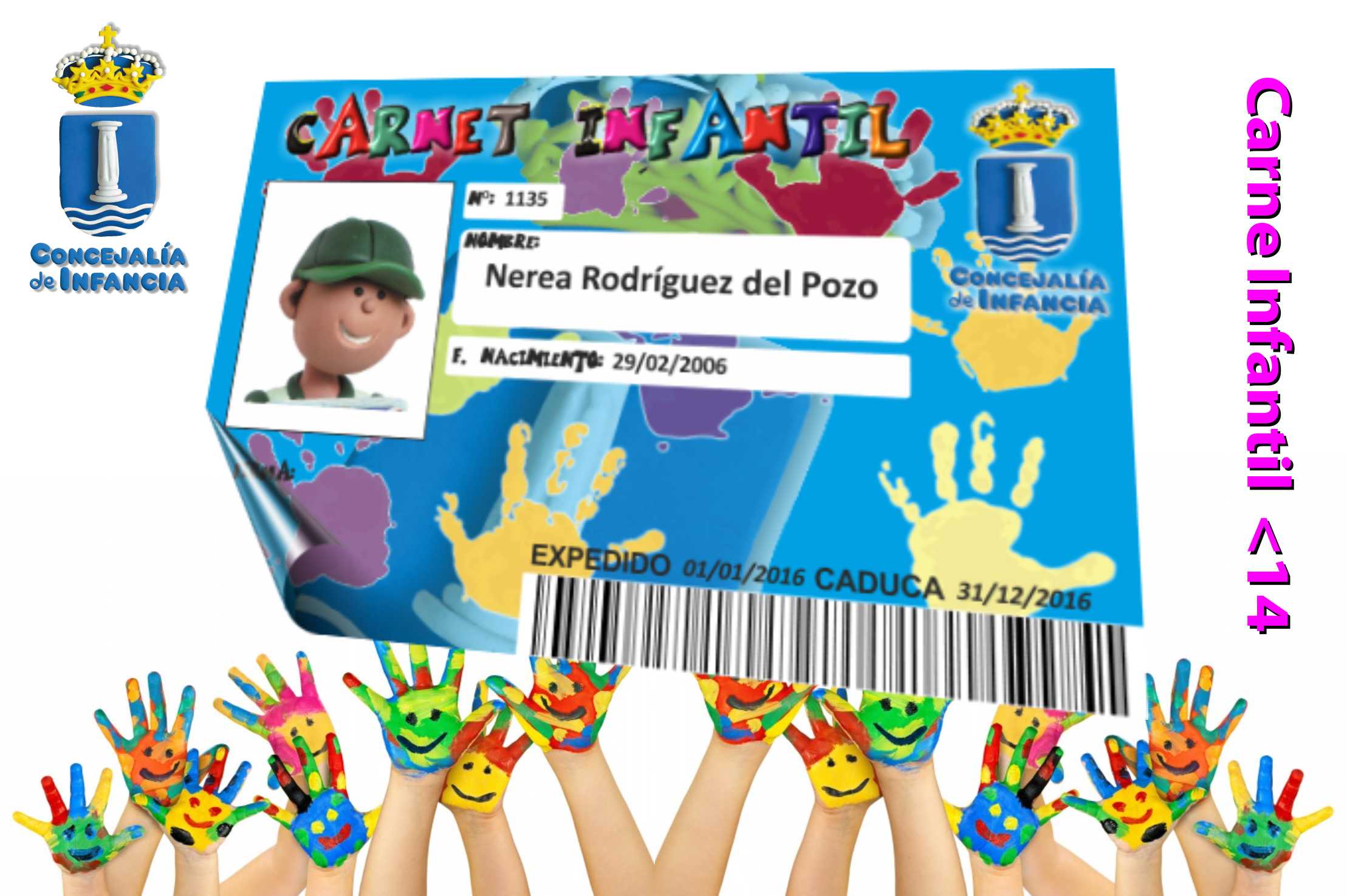 Abierto el plazo de solicitud o renovación del Carné Infantil