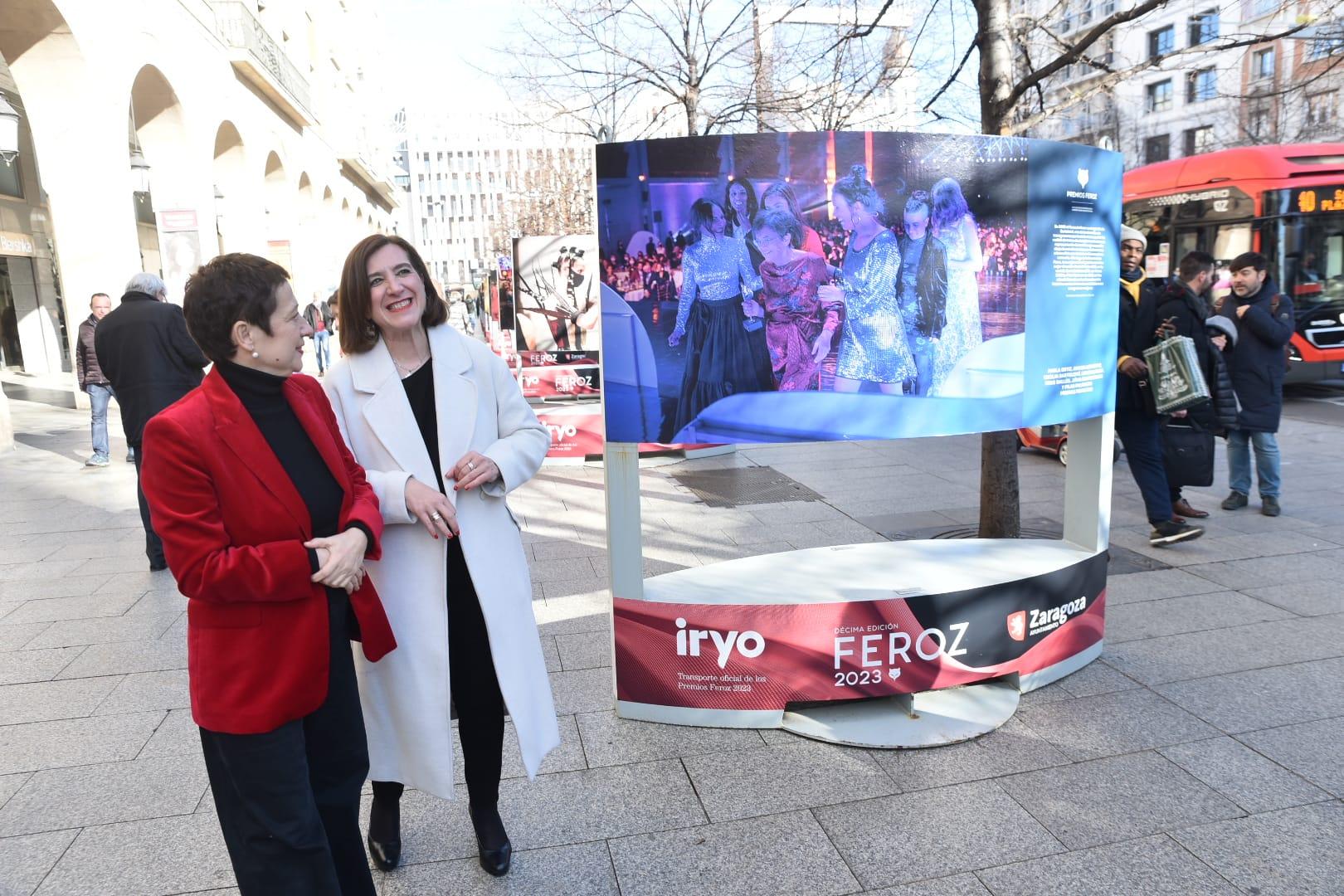 Exposición fotográfica en el centro de Zaragoza para celebrar la décima edición de los Premios Feroz . Noticia. Ayuntamiento de Zaragoza