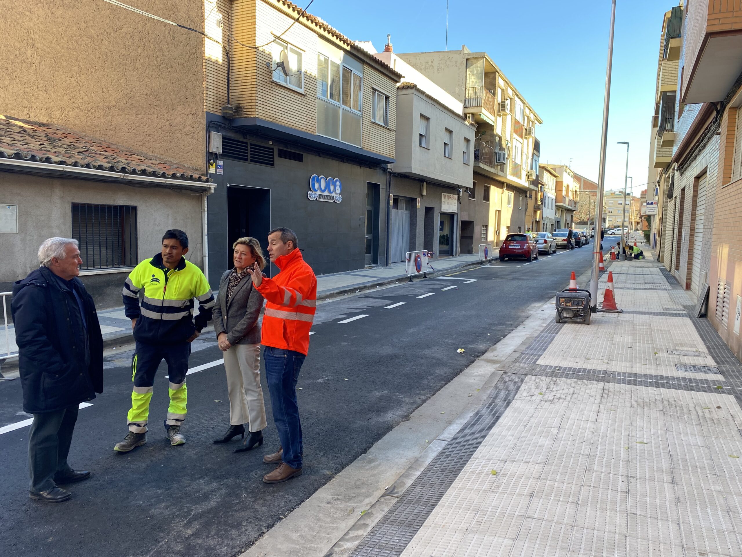 La calle Obispo Peralta de Valdefierro estrena reforma. Noticia. Ayuntamiento de Zaragoza