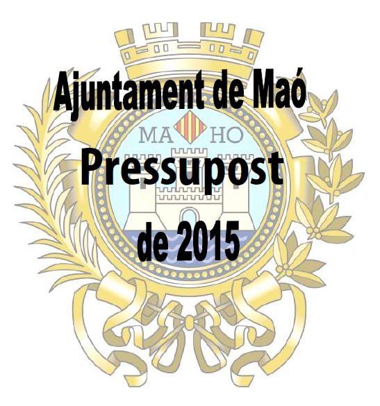 Pressupost de 2015