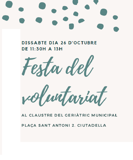9a Festa del Voluntariat del Patronat Municipal de l&#039;Hospital