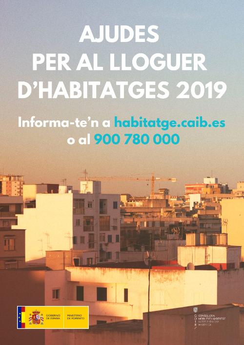 Ajudes de l&#039;any 2019 per al lloguer d&#039;habitatges