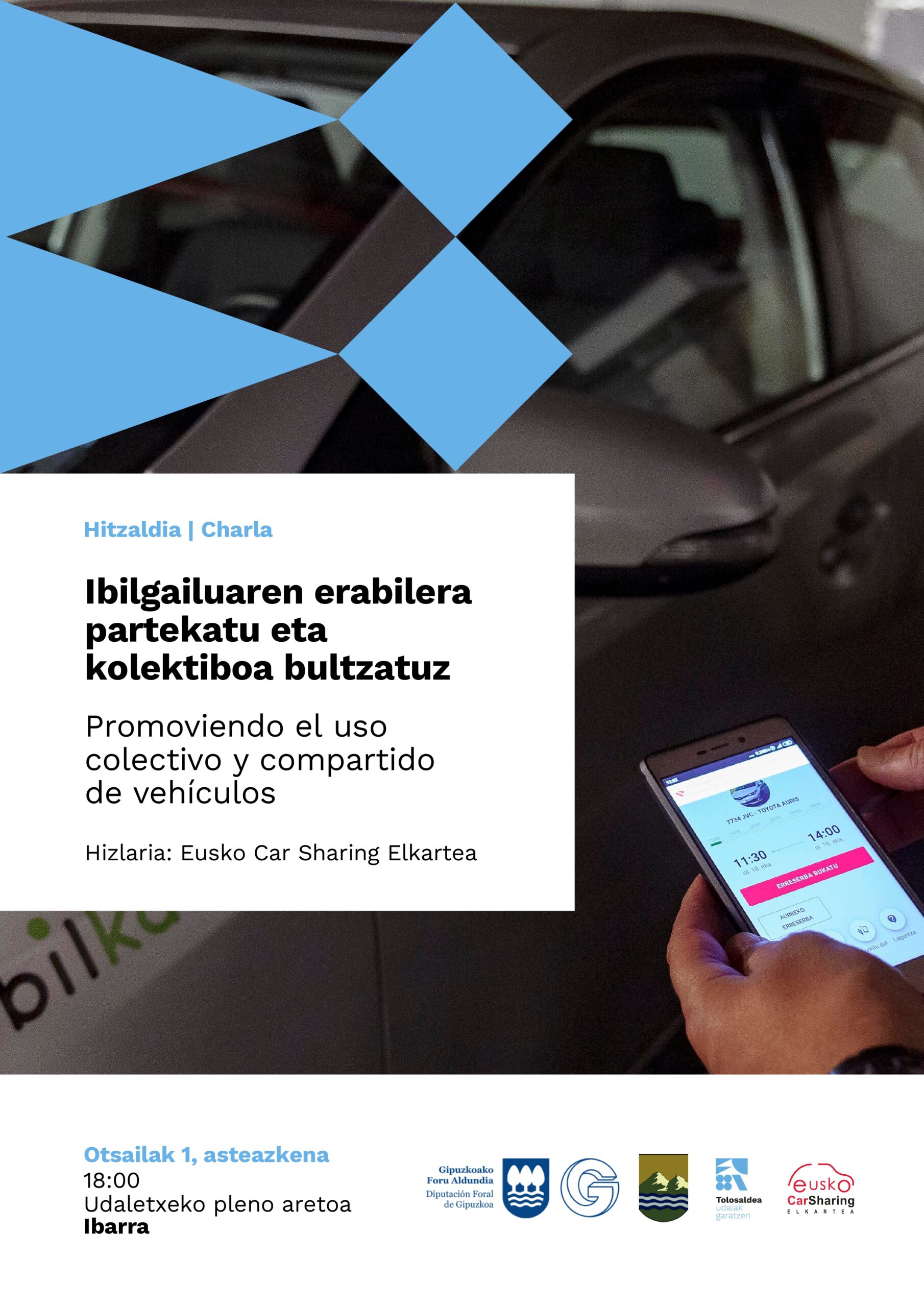 Autoak partekatzeko eskualdeko prozesuan parte-hartzen ari da Ibarrako Udala. - Noticias