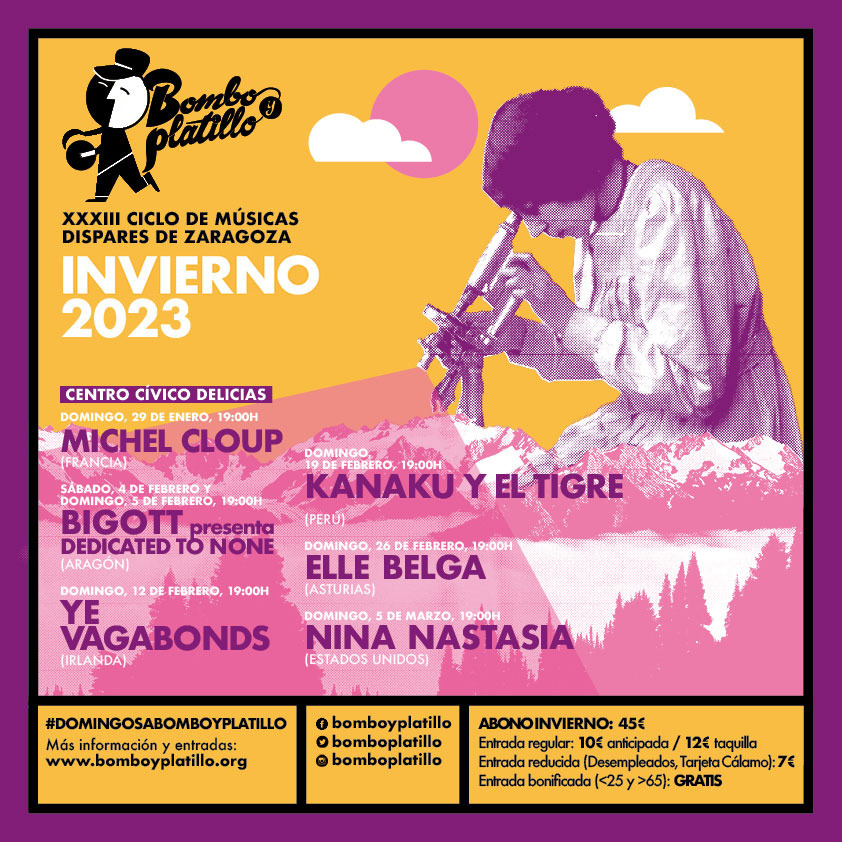 Bombo y Platillo llega este invierno con el estreno del último trabajo de Bigott y la música de Michel Cloup. Noticia. Ayuntamiento de Zaragoza