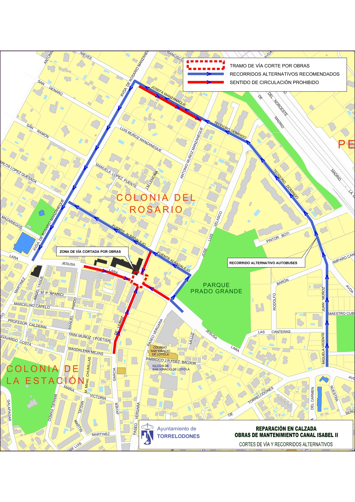 Corte total en tramo de calle Jesusa Lara 1 y 2 de febrero