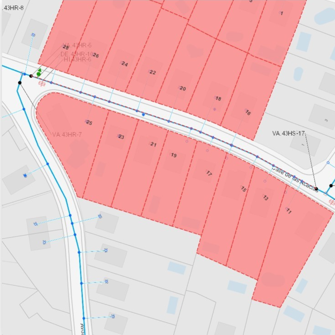 Cortes suministro de agua en calle Acacias
