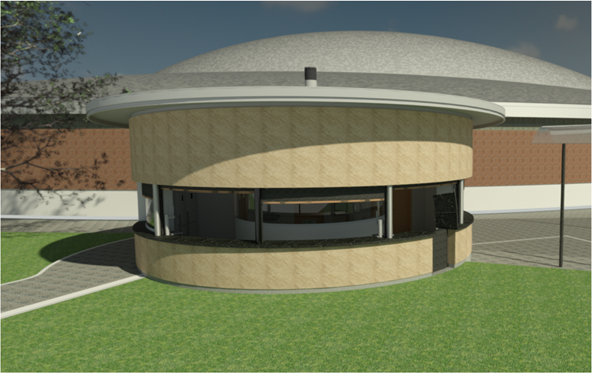 El Palacio de los Deportes estrenará este verano un nuevo quiosco bar más grande y moderno. Noticia. Ayuntamiento de Zaragoza