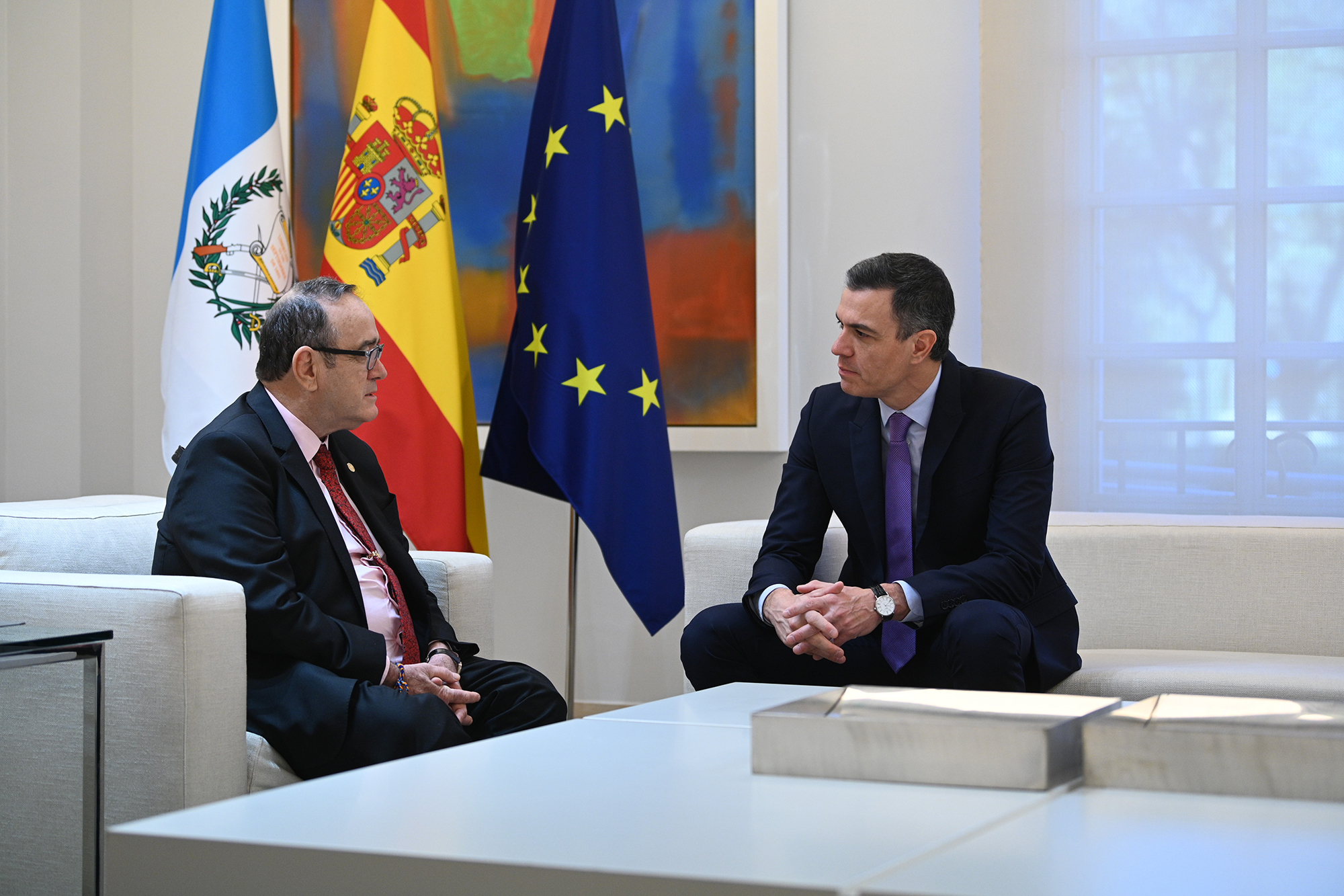 La Moncloa. 20/01/2023. El presidente del Gobierno se reúne con el presidente de Guatemala [Presidente/Actividad]