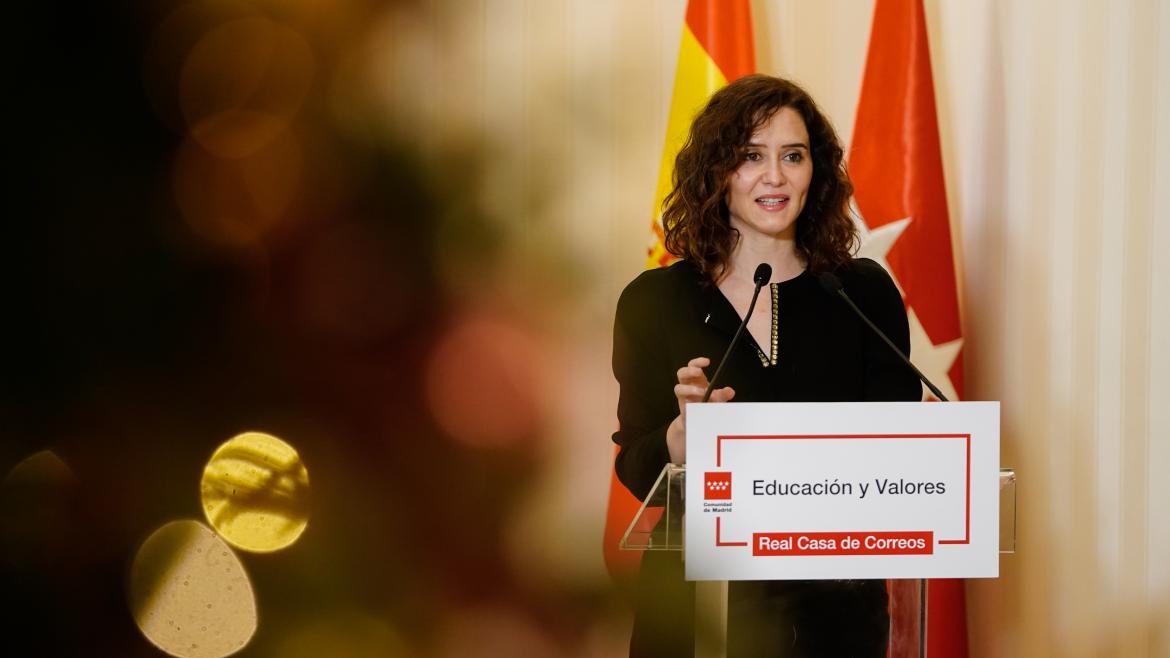 Mensaje de fin de año de Isabel Díaz Ayuso, presidenta de la Comunidad de Madrid