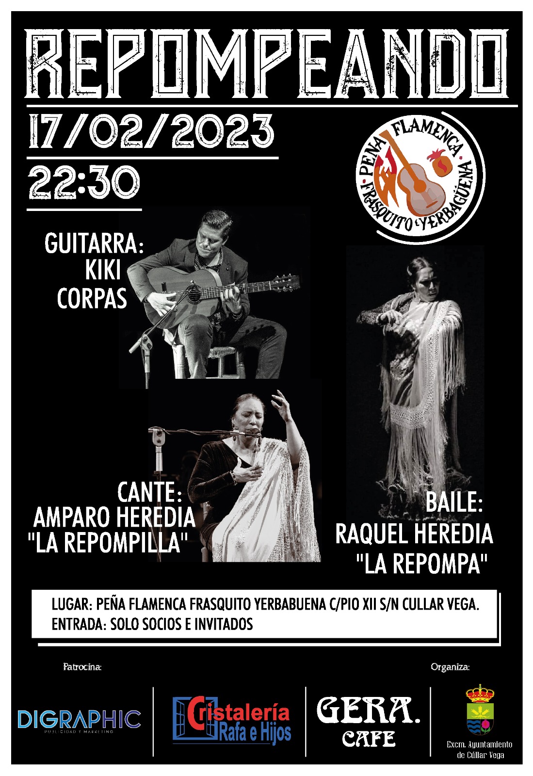 "REPOMPEANDO" nueva actuación de la Peña Flamenca Frasquito Yerbabuena