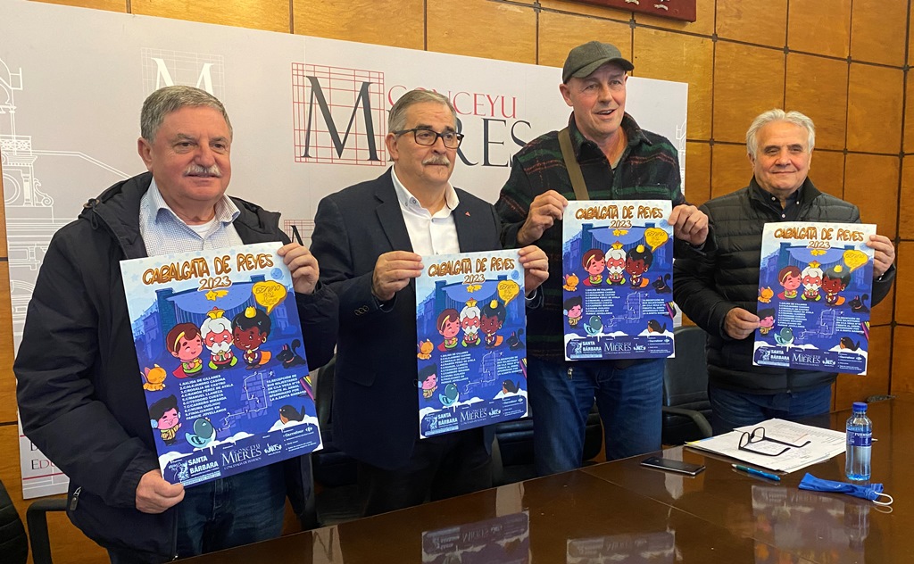 Todo preparado en Mieres para recibir el jueves a los Reyes Magos con la tradicional Cabalgata que saldrá de la calle Llanes a las 18.30 horas