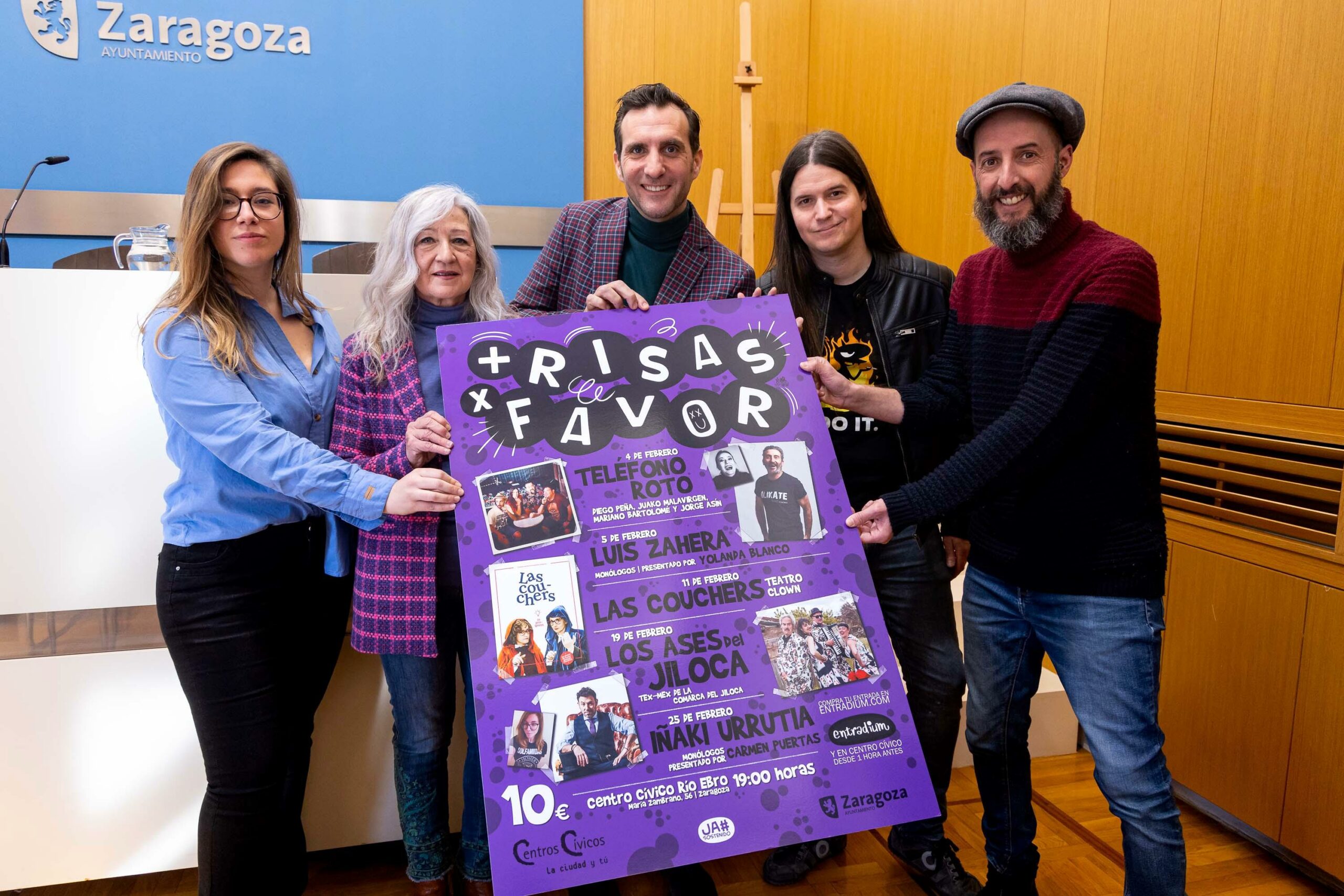 monologuistas llenarán de carcajadas el centro cívico Río Ebro. Noticia. Ayuntamiento de Zaragoza