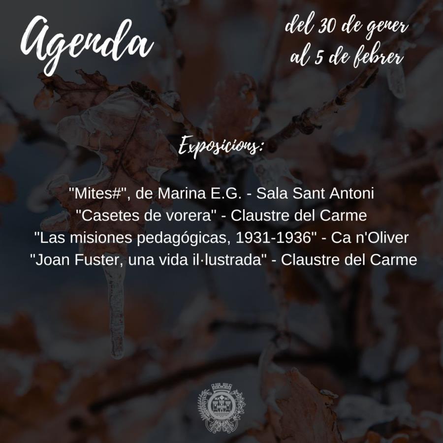 AGENDA 30 GENER - 5 FEBRER