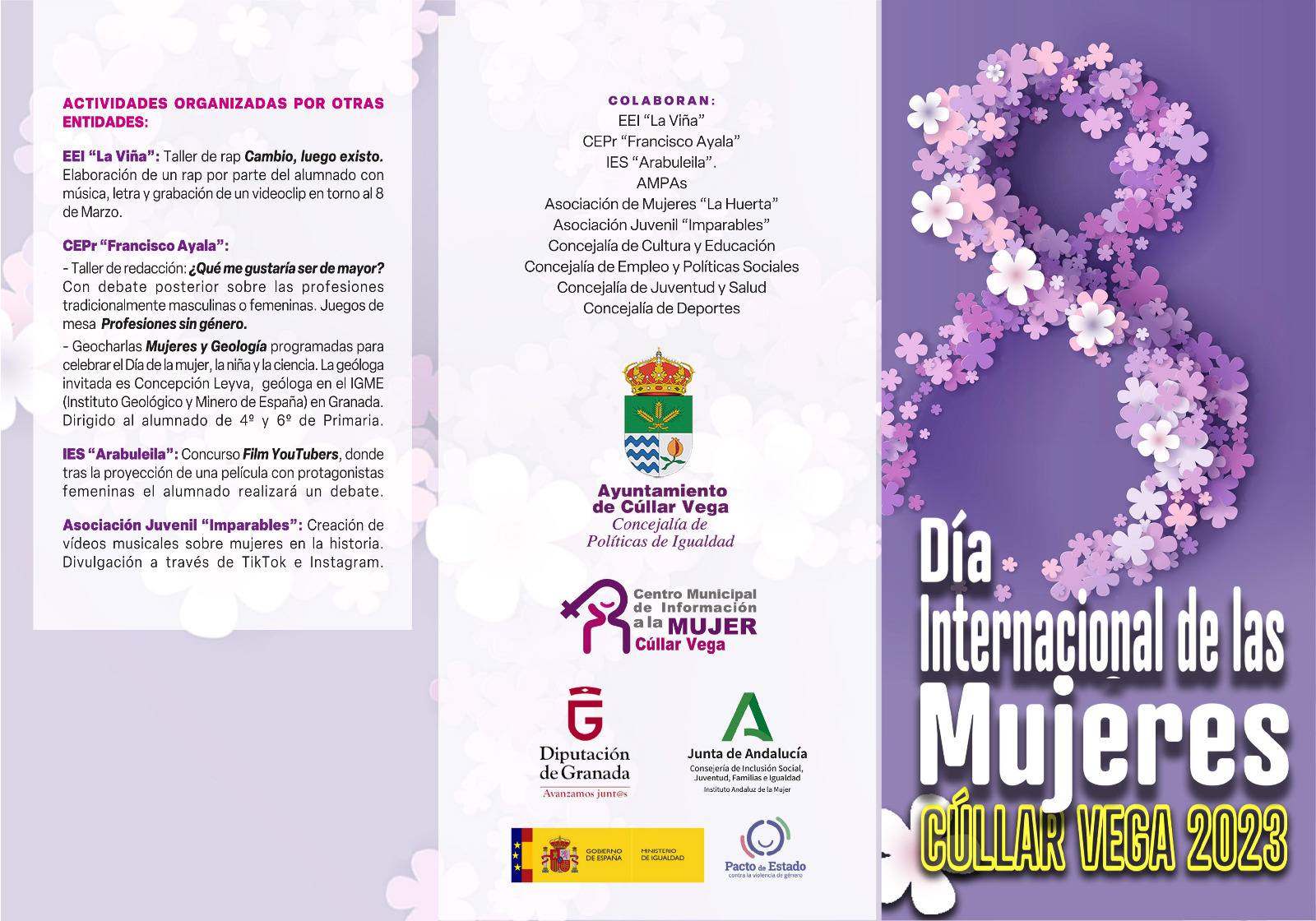 Actividades Día Internacional de las Mujeres Cúllar Vega 2023