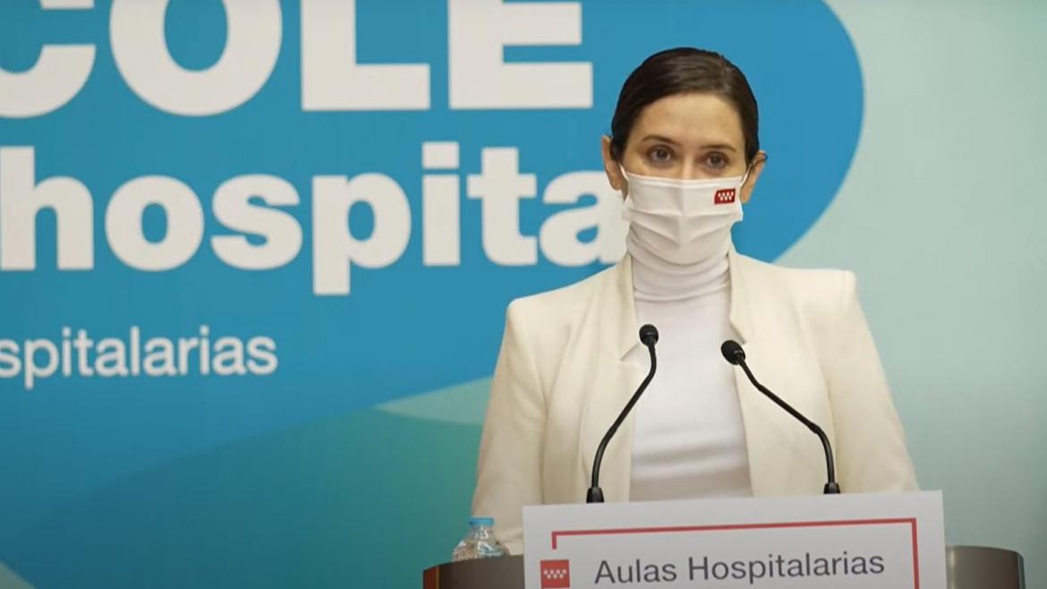 Díaz Ayuso ensalza el papel de las aulas hospitalarias de la Comunidad: “Muchas veces el calor de un profesor puede hacer tanto bien como las terapias avanzadas”