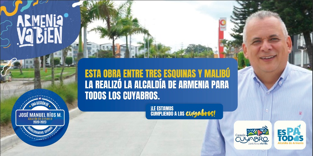 Hoy, Alcalde José M. Ríos inaugurará la vía Tres Esquinas - Malibú, la obra que los cuyabros esperaban