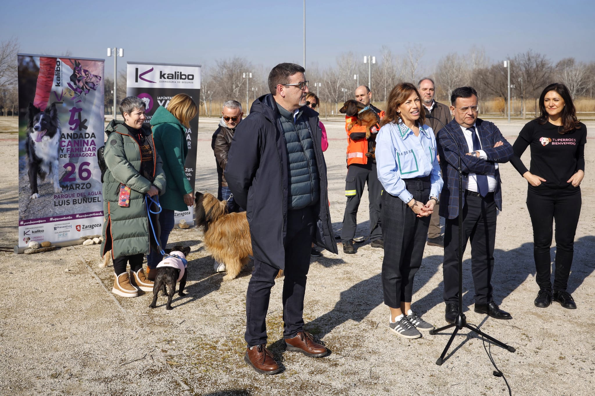 I Andada Canina y Familiar Kalibo 5K, una gran fiesta lúdica y deportiva para todas las edades en el Parque del Agua de Zaragoza. Noticia. Ayuntamiento de Zaragoza