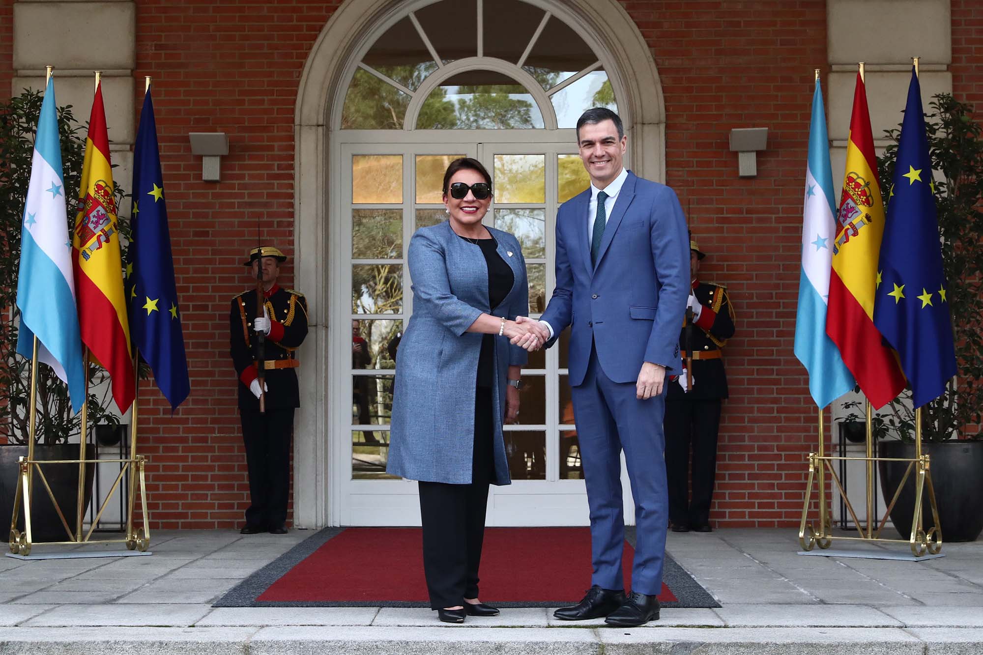 La Moncloa. 22/02/2023. El presidente Sánchez recibe a la presidenta de Honduras [Presidente/Actividad]