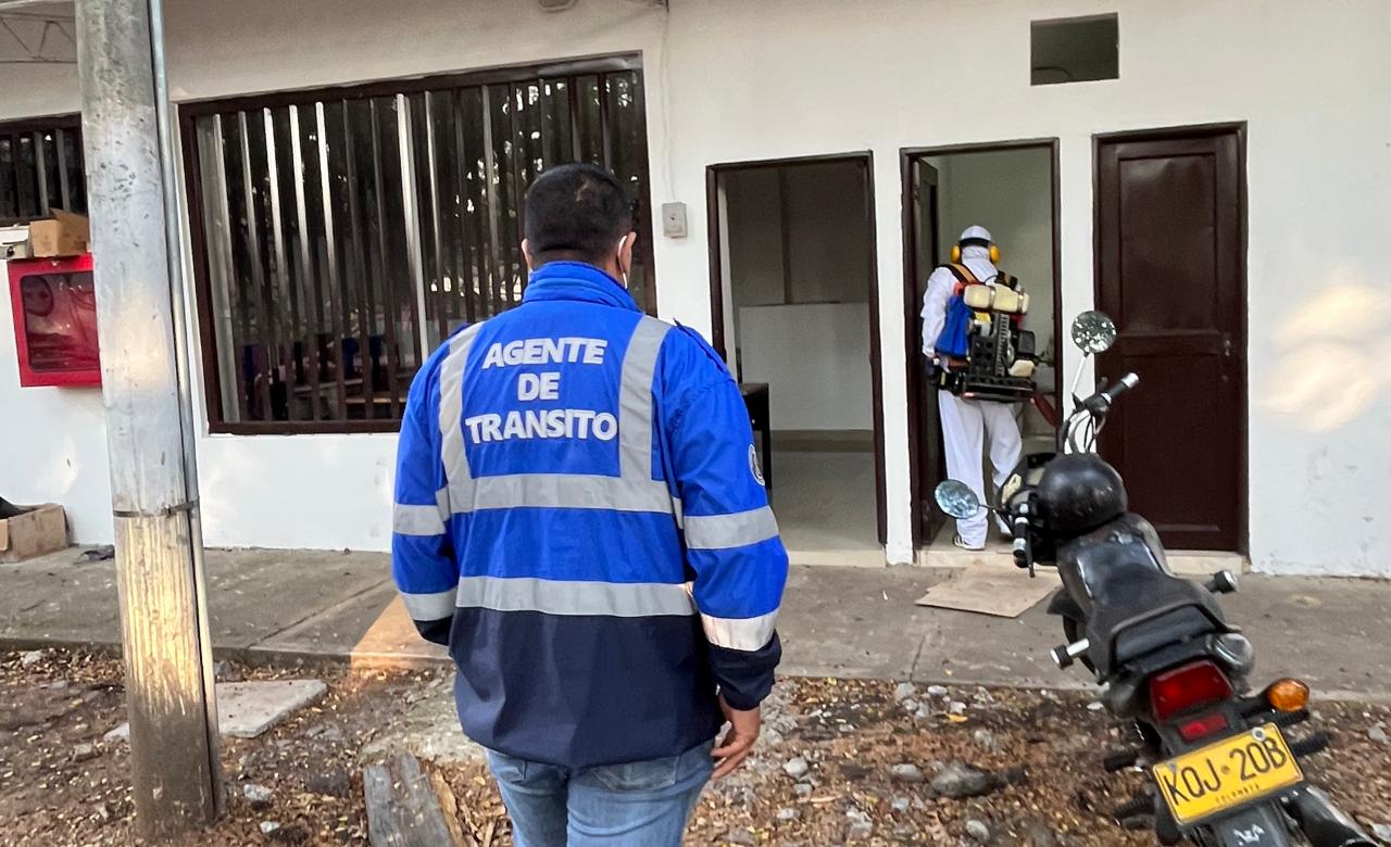 Realizamos una jornada de fumigación para evitar enfermedades en los palmiranos -