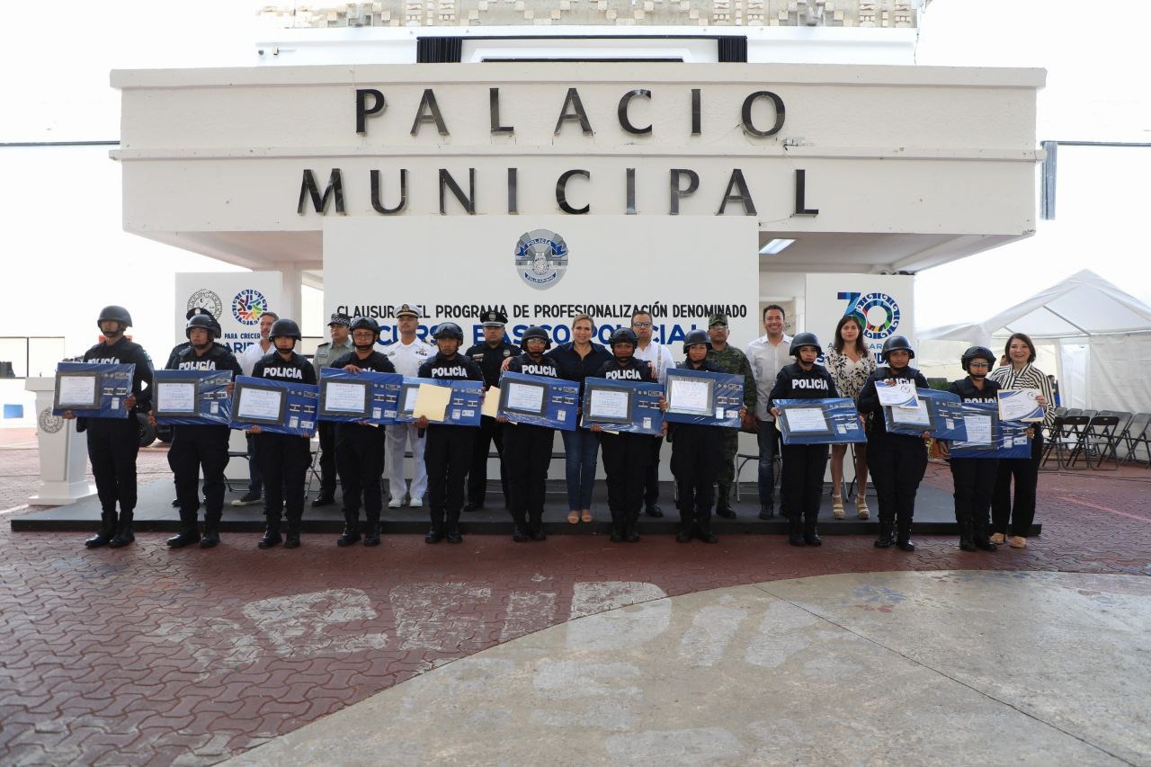 Refuerzan seguridad con más policías preparados – H. Ayuntamiento de Solidaridad