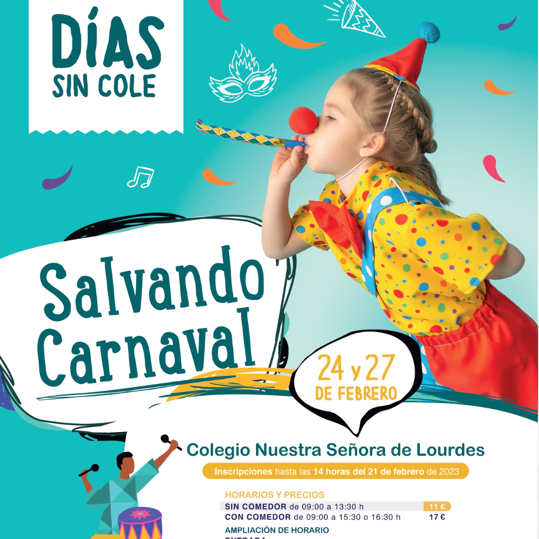 “Salvando Carnaval”: Días Sin Cole 24 y 27 de febrero