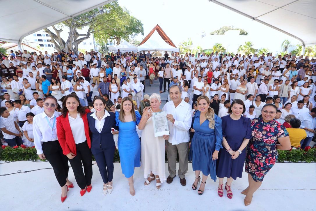 Se dan el sí 280 parejas en las Bodas Colectivas 2023 – H. Ayuntamiento de Solidaridad