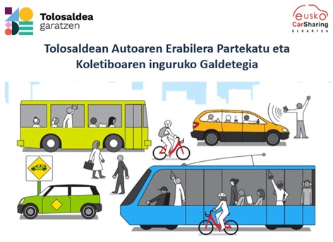 Tolosaldea Garatzen aurrera eramaten ari den autoa partekatzeko ereduen azterketa herritarrentzarako galdegia prestatu du. - Noticias