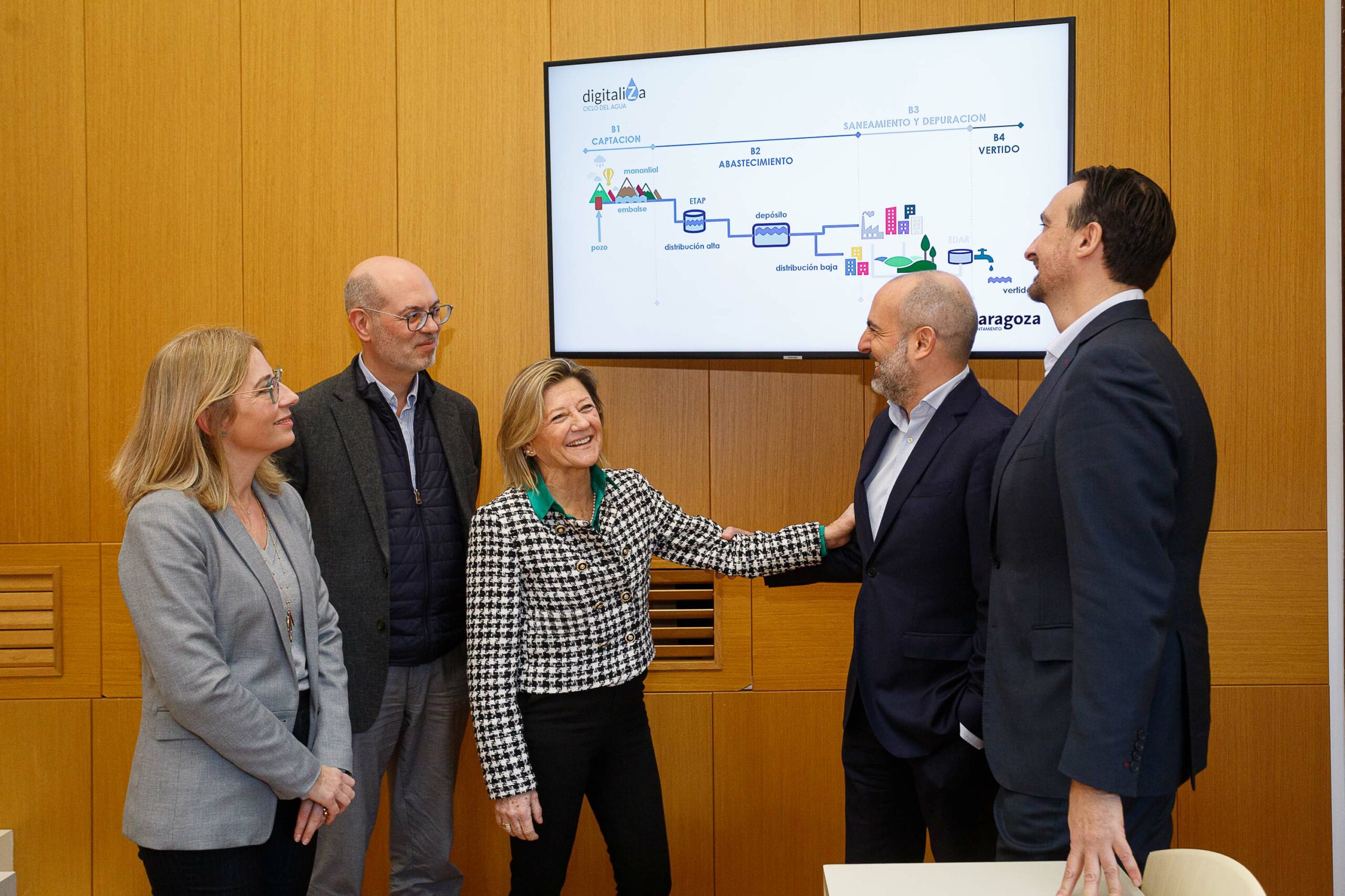 Zaragoza impulsa un plan de digitalización para mejorar la eficiencia del ciclo del agua y reducir el impacto del cambio climático. Noticia. Ayuntamiento de Zaragoza