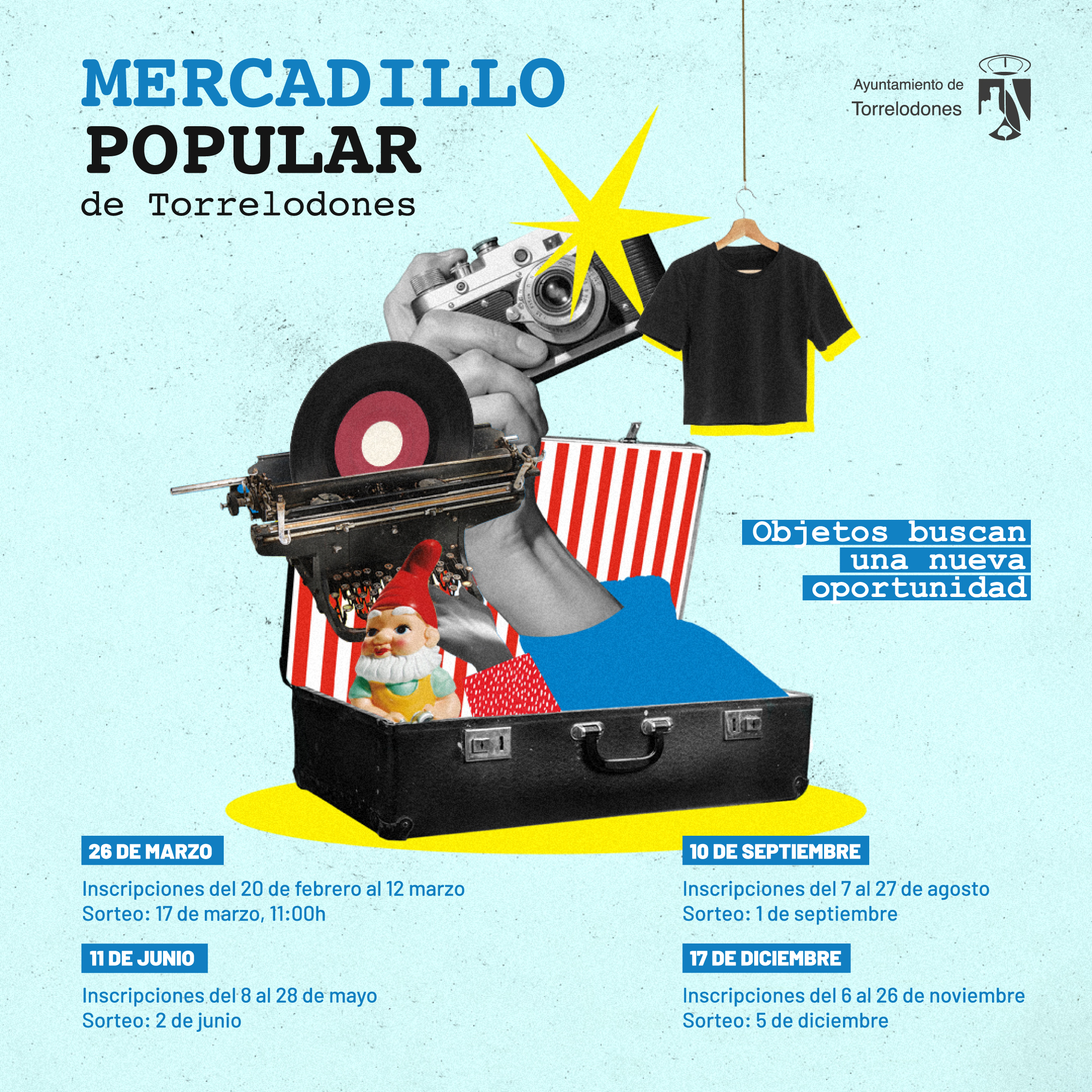 Celebrado el sorteo del Mercadillo Popular que se celebrará el 26 de marzo