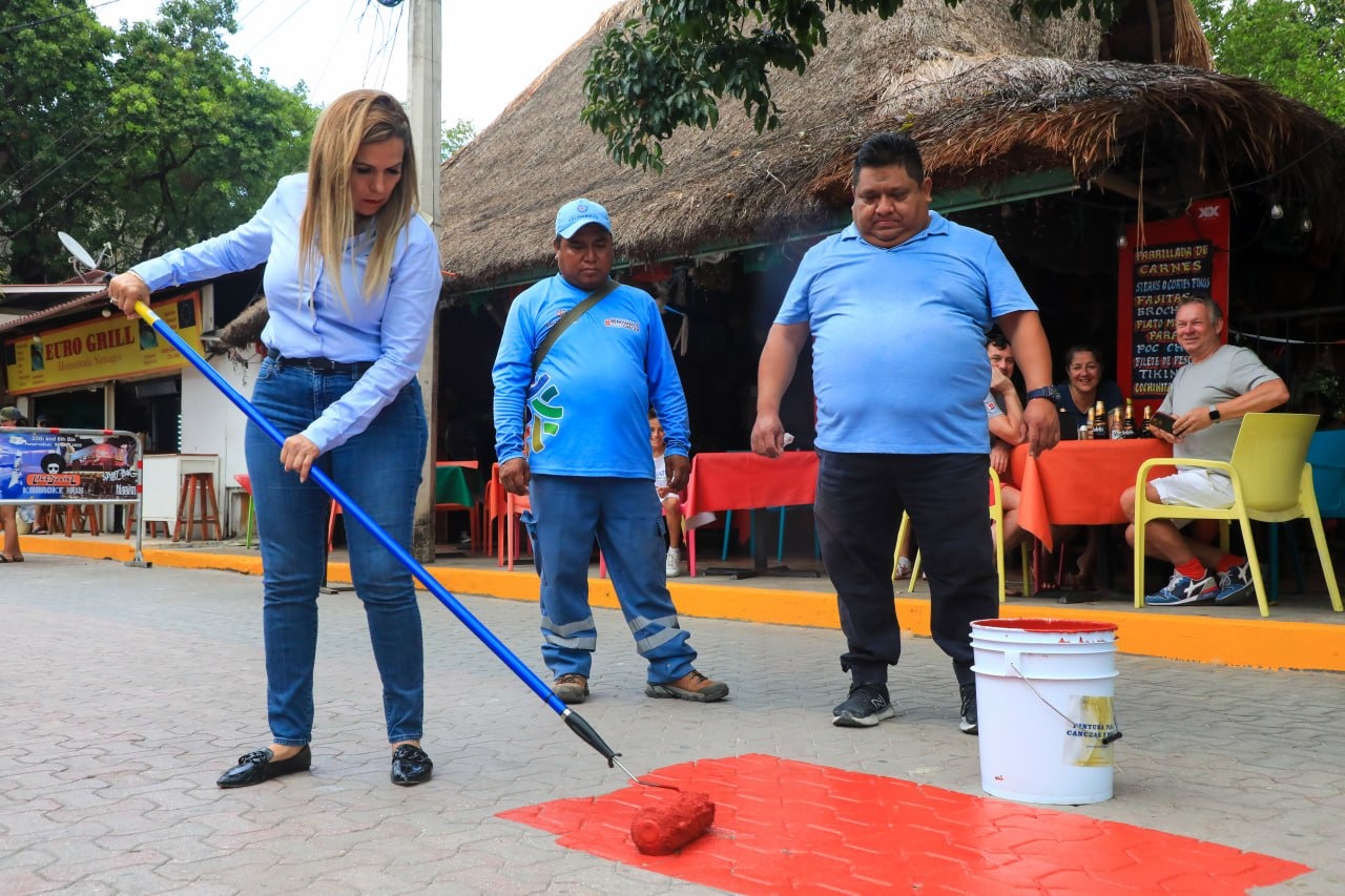 Continúa la renovación y el embellecimiento de la 5ta Avenida – H. Ayuntamiento de Solidaridad