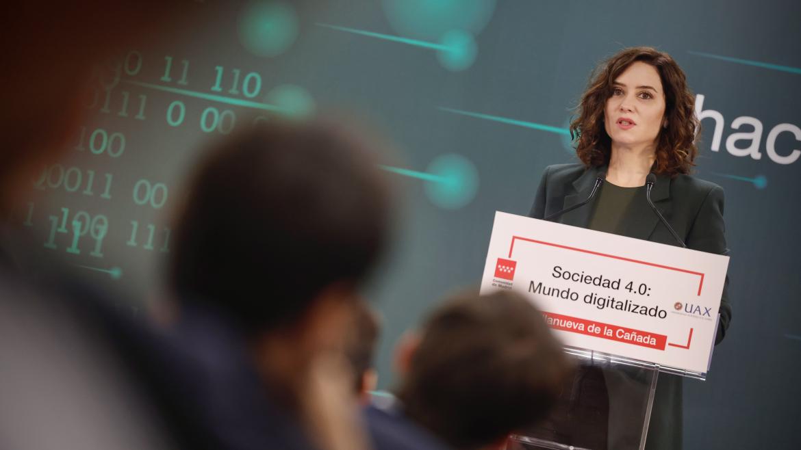 Díaz Ayuso anuncia un Plan de Ciberseguridad para proteger a los menores de Primaria y Secundaria con un uso seguro de Internet en los centros escolares