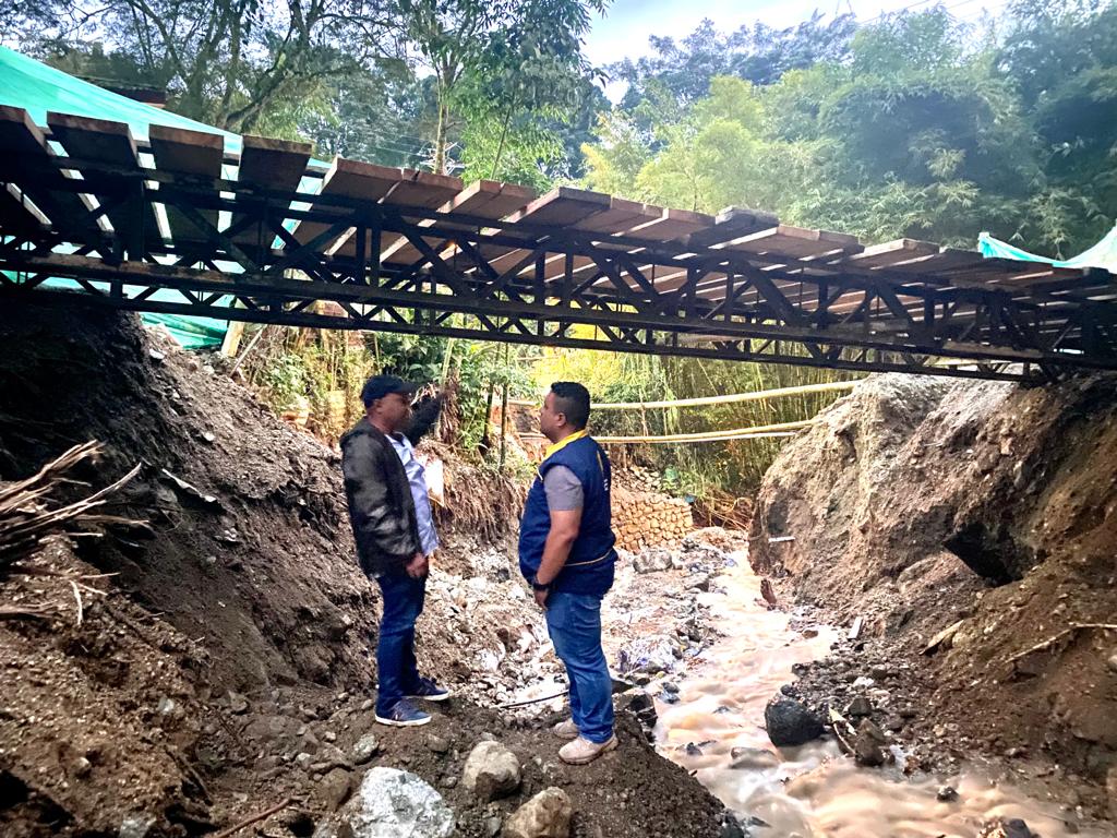 En comité técnico en Iracales se definió reforzamiento del puente para paso de vehículos y construcción de pontón -