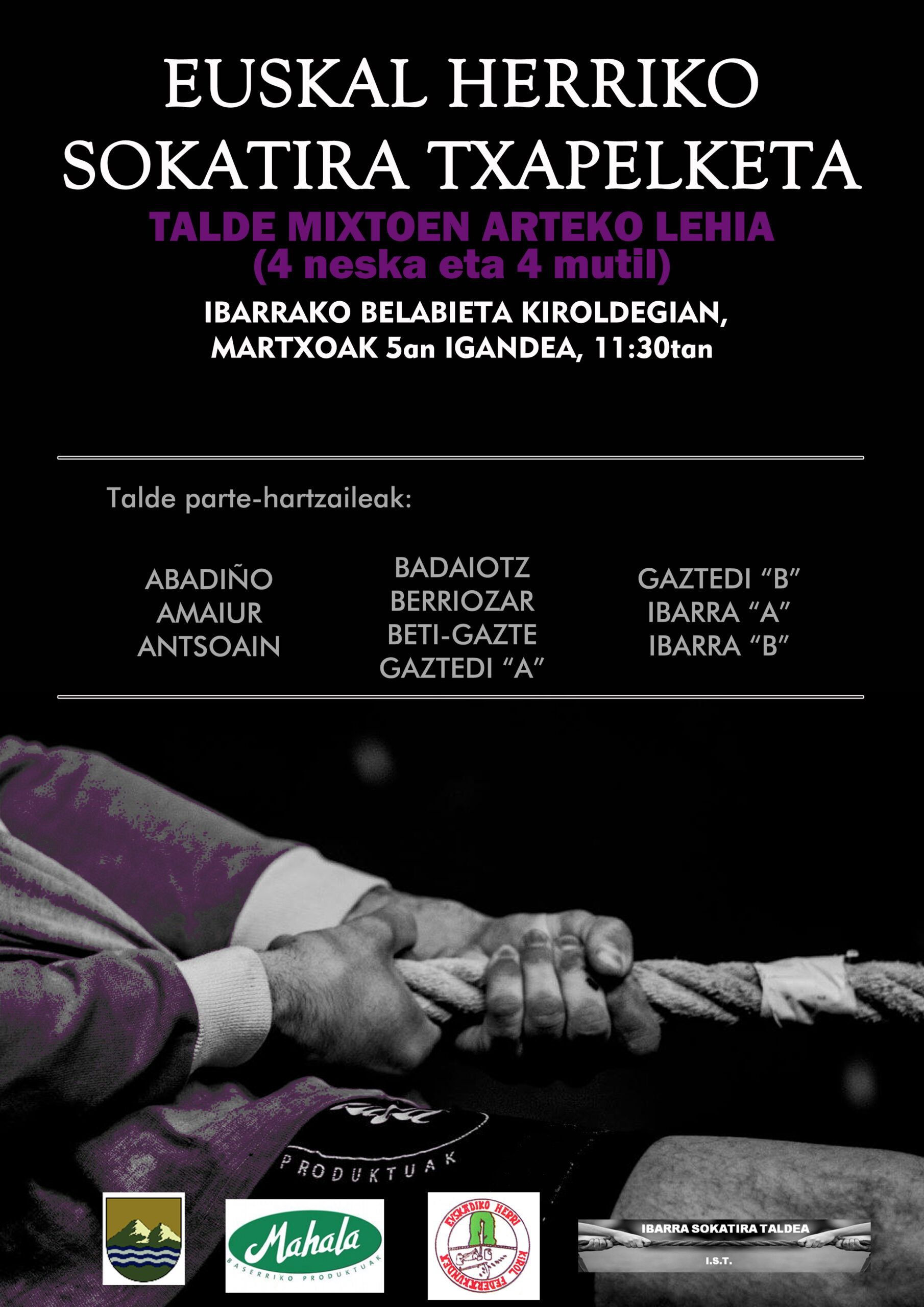 Euskal Herriko Sokatira txapelketako talde mixtoen arteko finala - Noticias