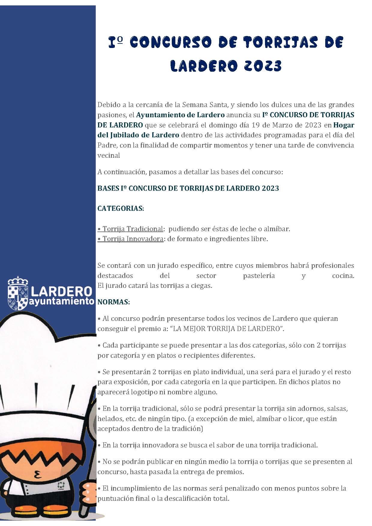 I Concurso de Torrijas de Lardero 2023