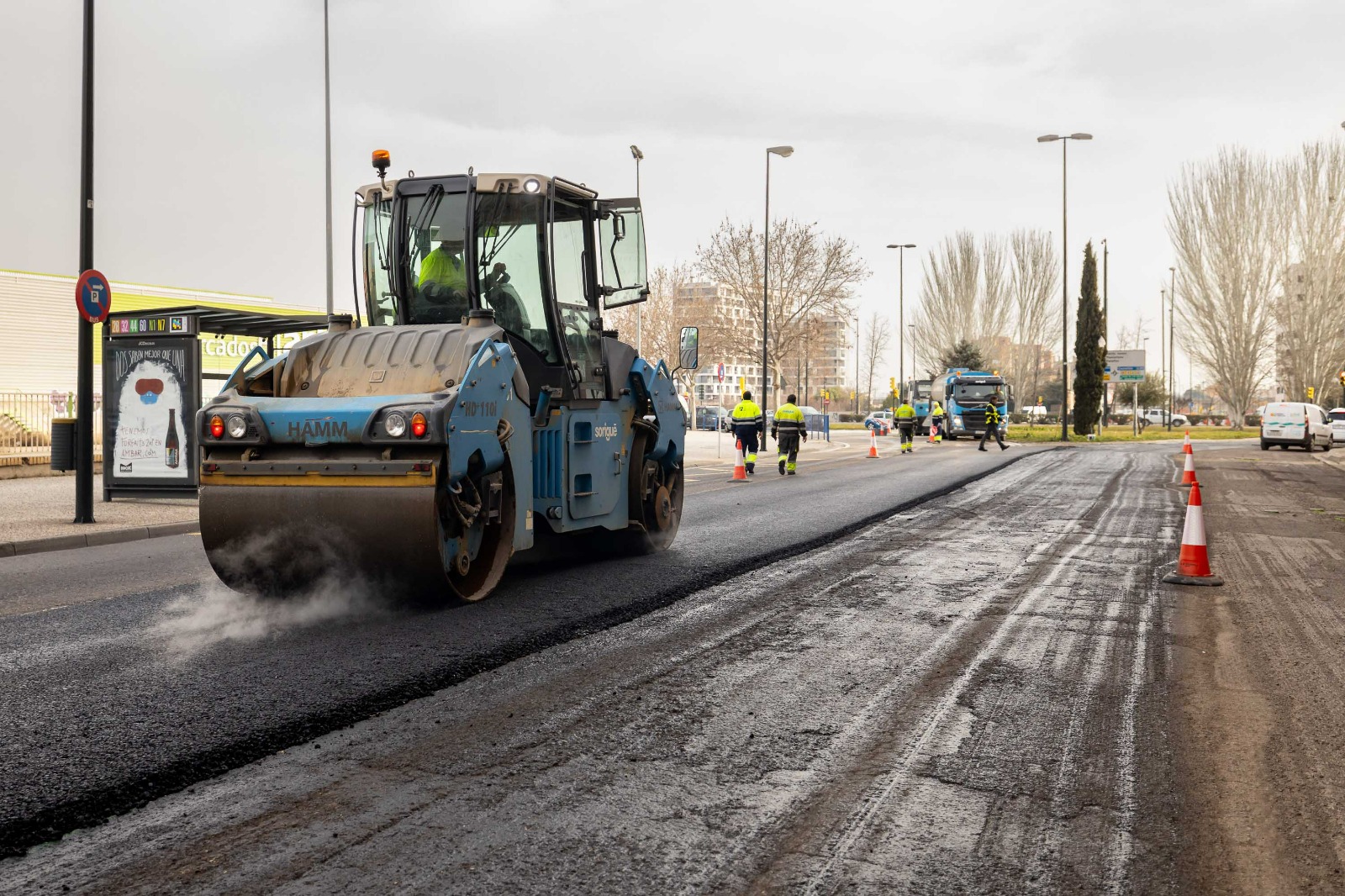 Infraestructuras amplía el plan especial de asfaltado con una decena de nuevas actuaciones. Noticia. Ayuntamiento de Zaragoza