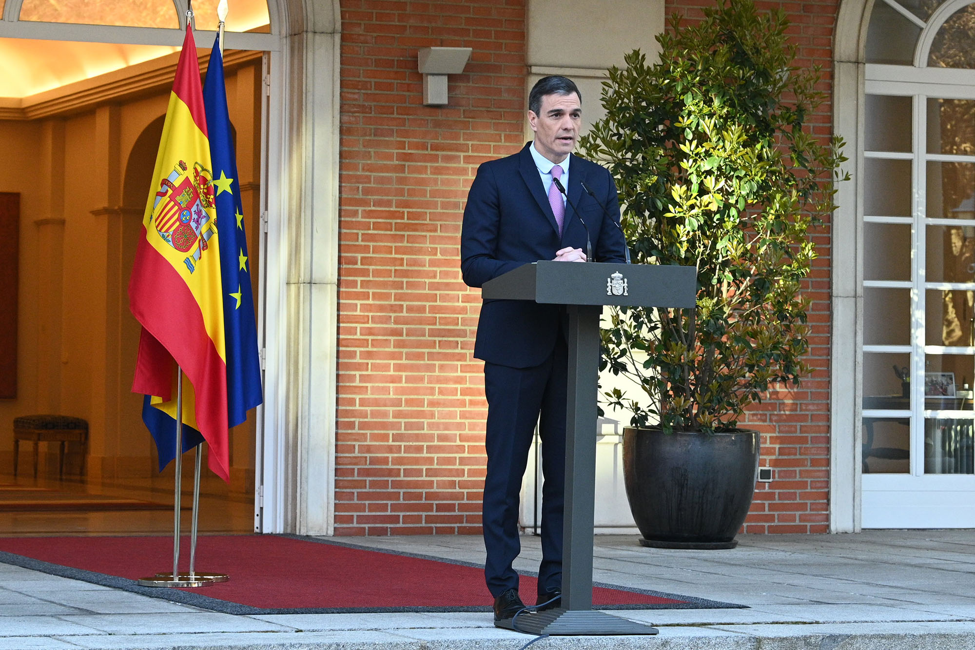 La Moncloa. 27/03/2023. Pedro Sánchez anuncia cambios en los ministerios de Sanidad e Industria, Comercio y Turismo [Presidente/Actividad]