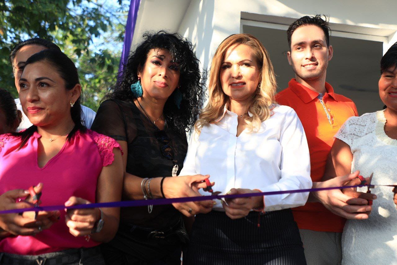 Lili Campos inauguró el Quinto Punto Violeta en apoyo contra la violencia hacia las mujeres – H. Ayuntamiento de Solidaridad