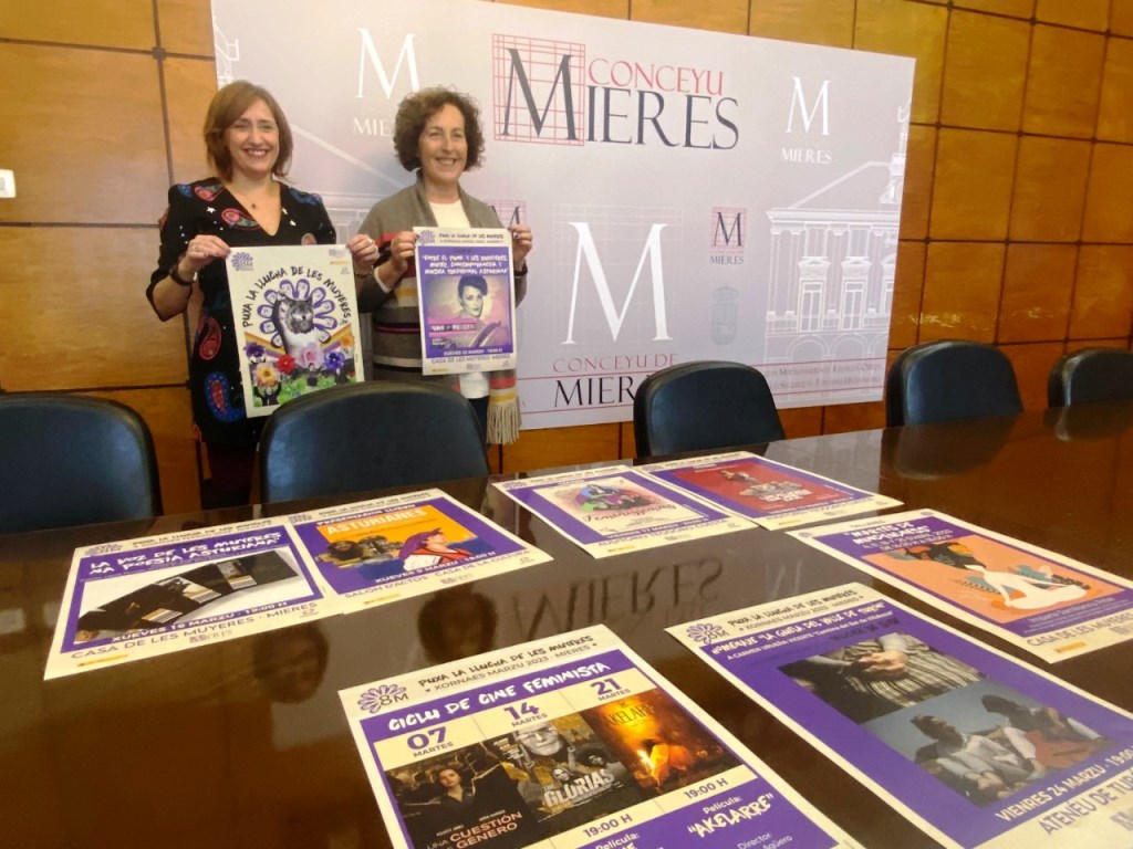 Mieres organiza un amplio programa de actividades con motivo del 8M bajo el lema "Puxa la llucha de les muyeres"