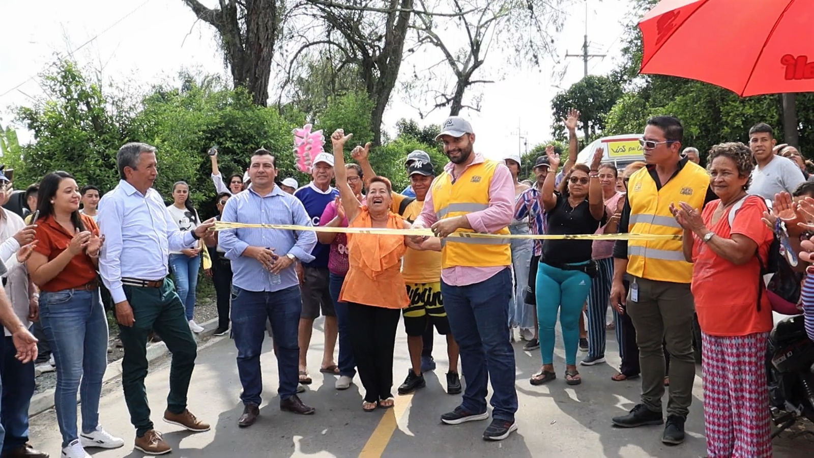 ¡Es un hecho! Entregamos la pavimentación de la vía Amaime – Boyacá -