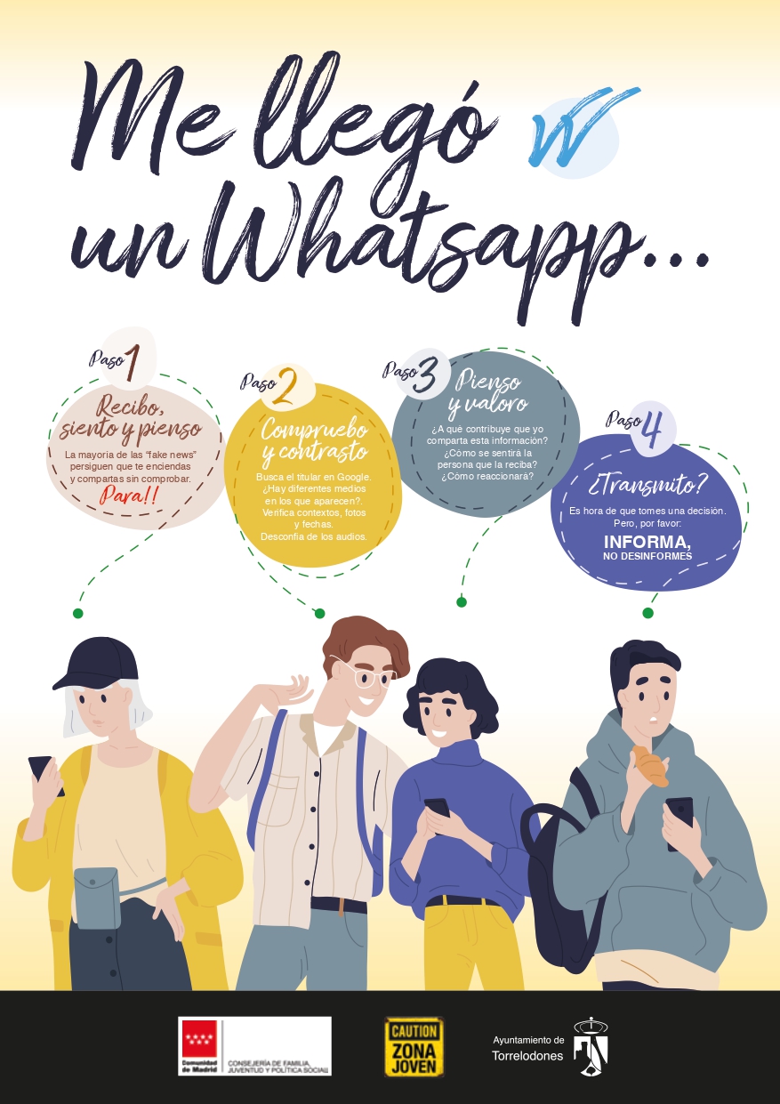 ¿Te ha llegado un Whatsapp? Antes de reenviar, Confirma la información.