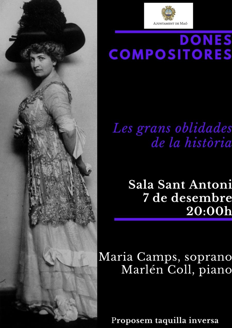 Concert de dones Compositores a càrrec de Maria Camps i Marlen Coll