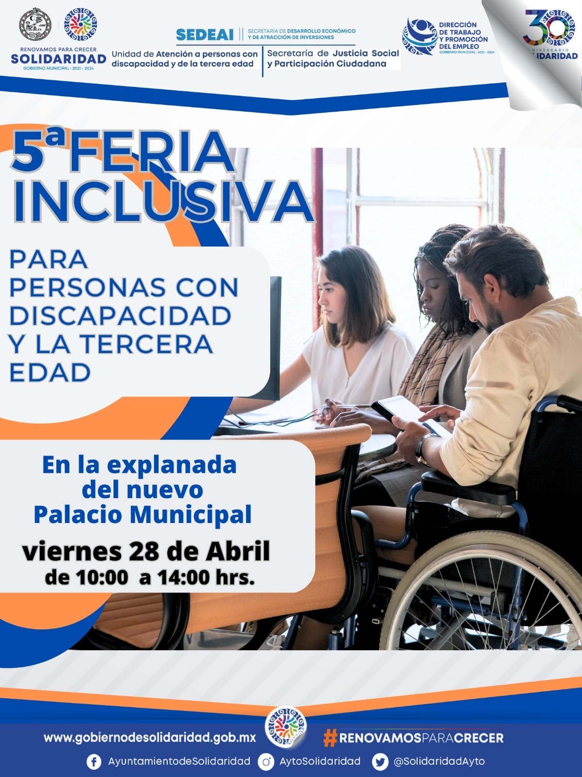 Feria inclusiva brinda oportunidad de empleo – H. Ayuntamiento de Solidaridad
