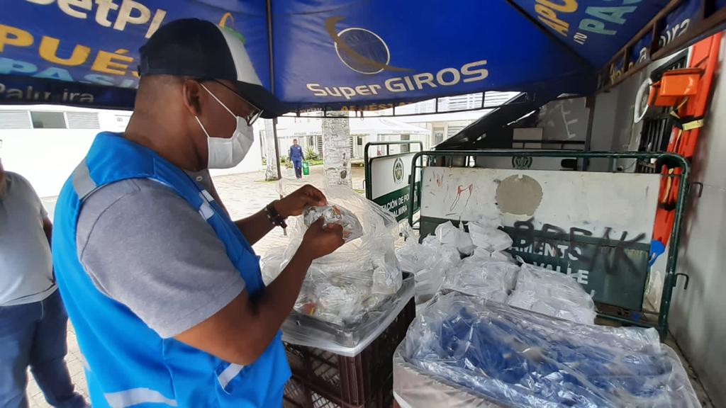 La Alcaldía de Palmira realizó seguimiento a la llegada de los alimentos de personas privadas de la libertad -