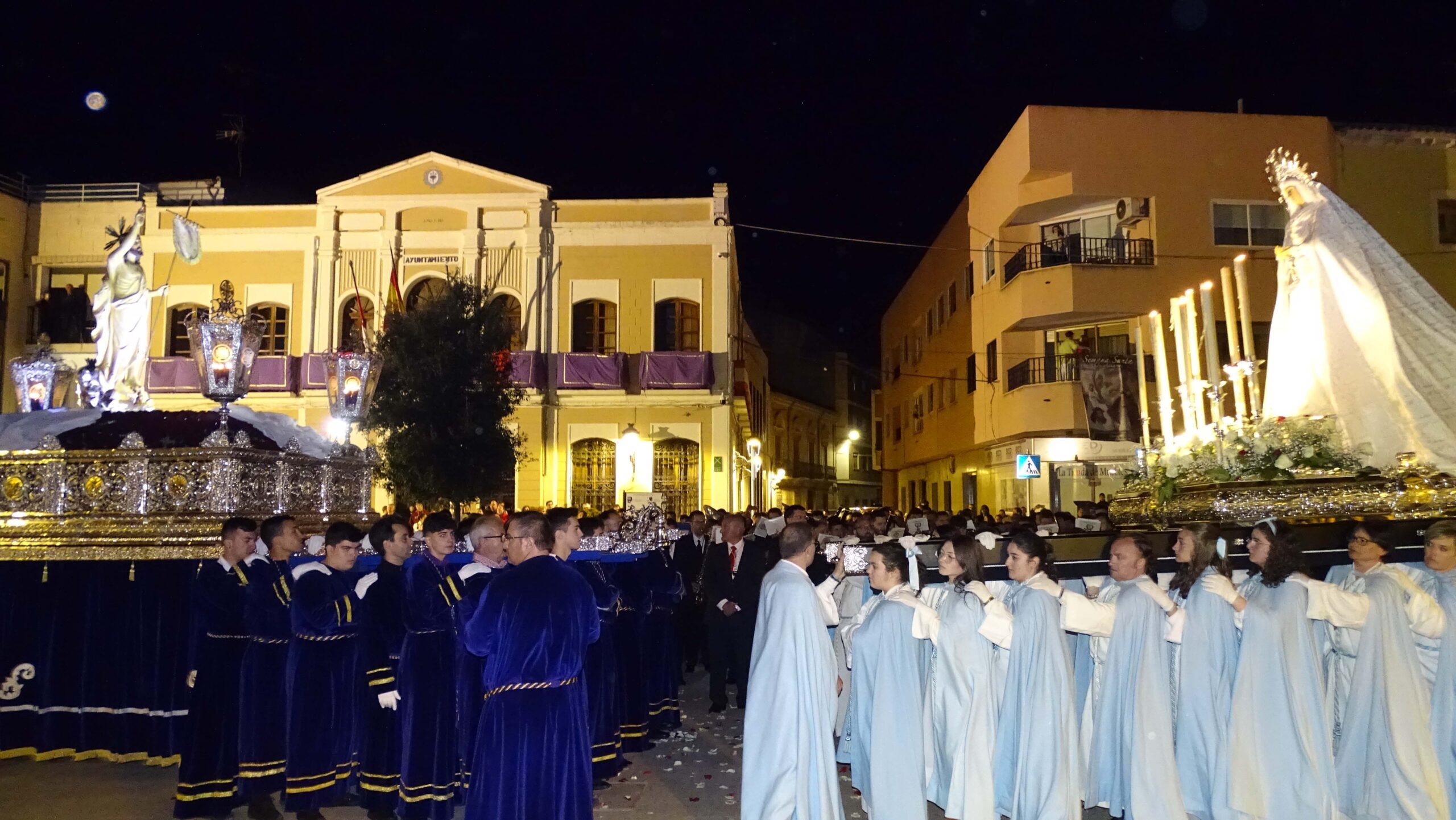 La Procesión del Encuentro, explosión de júbilo por la Resurrección del Señor￼