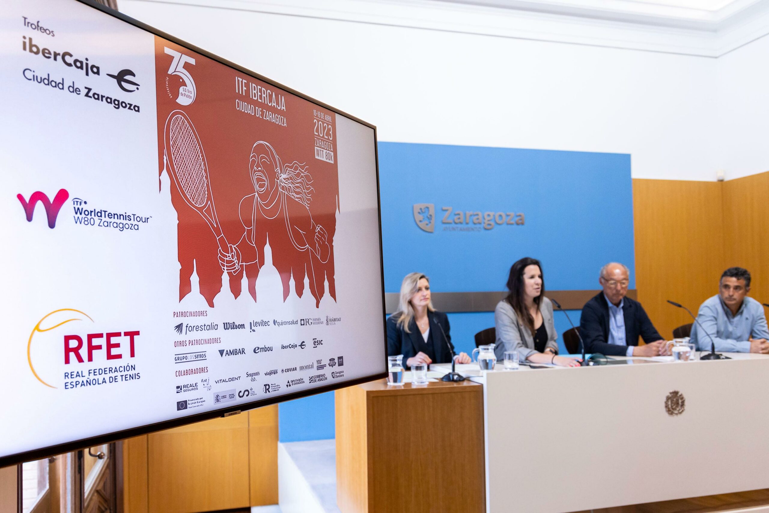 La élite del tenis femenino internacional se da cita en Zaragoza del 10 al 16 de abril. Noticia. Ayuntamiento de Zaragoza