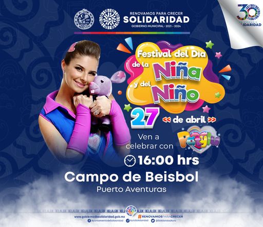 Niñas y niños solidarenses serán festejados por su día – H. Ayuntamiento de Solidaridad