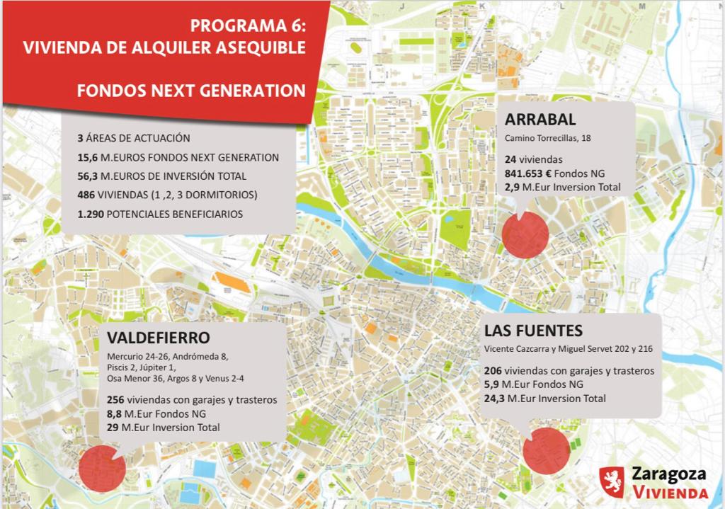 Publicados los pliegos para construir 486 viviendas de alquiler asequible en Zaragoza. Noticia. Ayuntamiento de Zaragoza