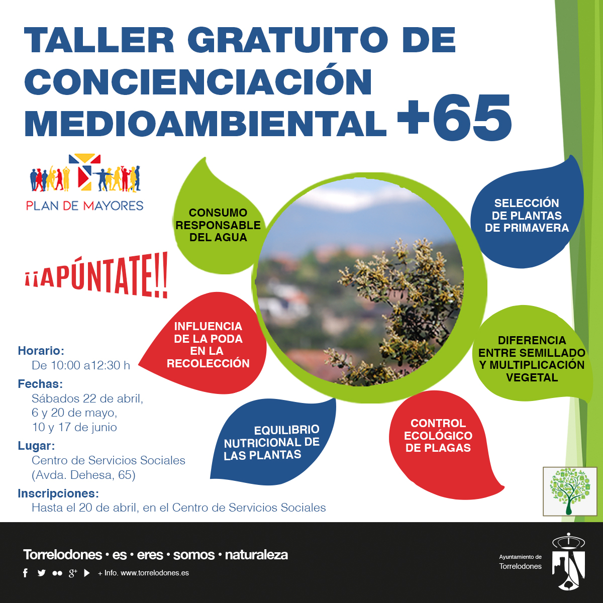 Taller gratuito de concienciación medioambiental +65