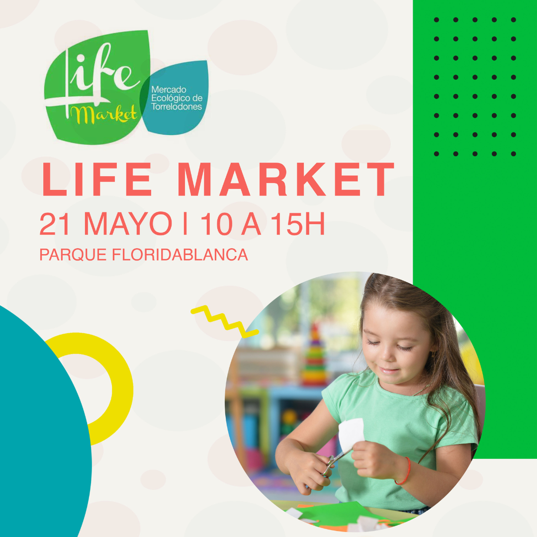 El domingo 21 de mayo, una cita con Life Market en el parque Florida Blanca