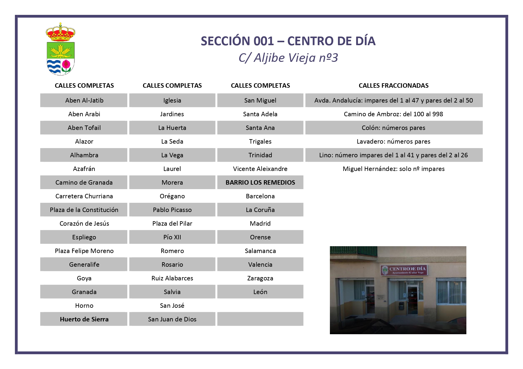 Información, ubicación y calles de los colegios electorales para las elecciones municipales del 28 de mayo de 2023